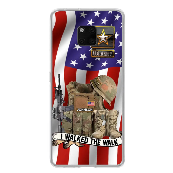 Custom Personalized Veteran US Flag Phone Case - Gift Idea For Veteran - I Walked The Walk - Case For Xiaomi/ Oppo/ Huawei