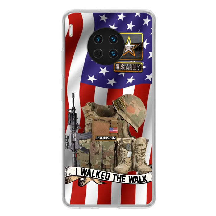 Custom Personalized Veteran US Flag Phone Case - Gift Idea For Veteran - I Walked The Walk - Case For Xiaomi/ Oppo/ Huawei