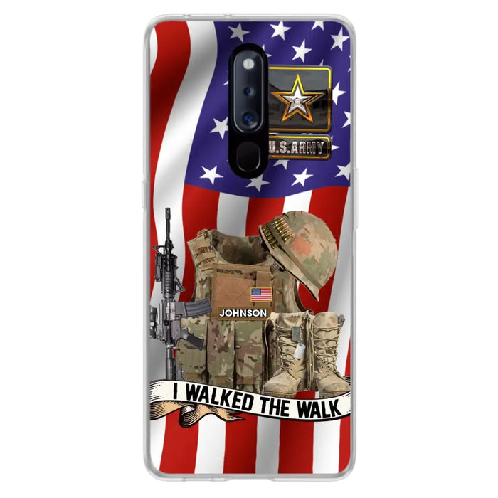 Custom Personalized Veteran US Flag Phone Case - Gift Idea For Veteran - I Walked The Walk - Case For Xiaomi/ Oppo/ Huawei