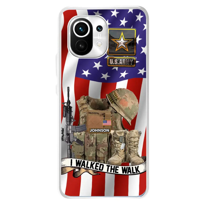 Custom Personalized Veteran US Flag Phone Case - Gift Idea For Veteran - I Walked The Walk - Case For Xiaomi/ Oppo/ Huawei