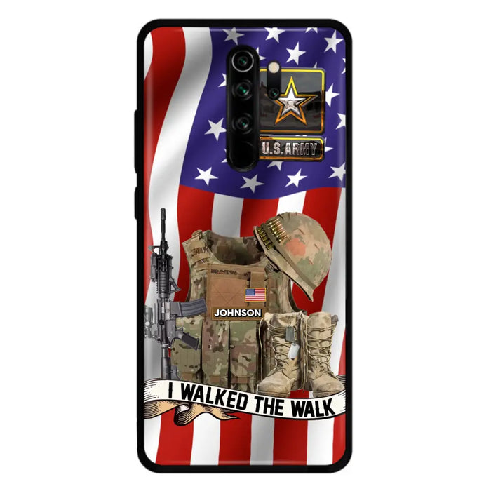 Custom Personalized Veteran US Flag Phone Case - Gift Idea For Veteran - I Walked The Walk - Case For Xiaomi/ Oppo/ Huawei