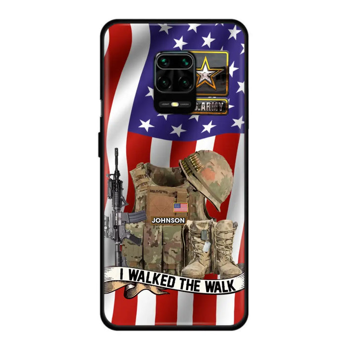 Custom Personalized Veteran US Flag Phone Case - Gift Idea For Veteran - I Walked The Walk - Case For Xiaomi/ Oppo/ Huawei