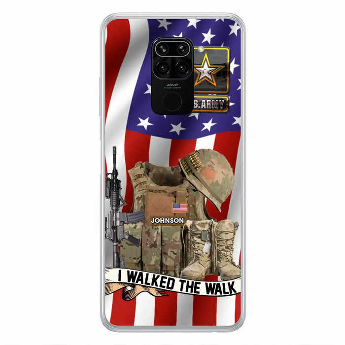 Custom Personalized Veteran US Flag Phone Case - Gift Idea For Veteran - I Walked The Walk - Case For Xiaomi/ Oppo/ Huawei