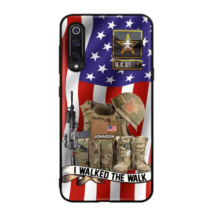 Custom Personalized Veteran US Flag Phone Case - Gift Idea For Veteran - I Walked The Walk - Case For Xiaomi/ Oppo/ Huawei