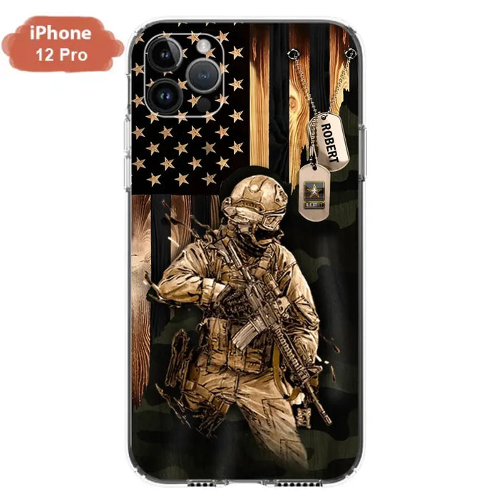 Custom Personalized Veteran iPhone/ Samsung Phone Case - Gift Idea For Veteran