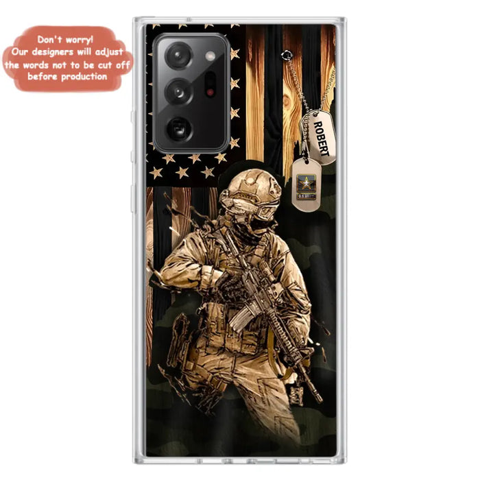 Custom Personalized Veteran iPhone/ Samsung Phone Case - Gift Idea For Veteran