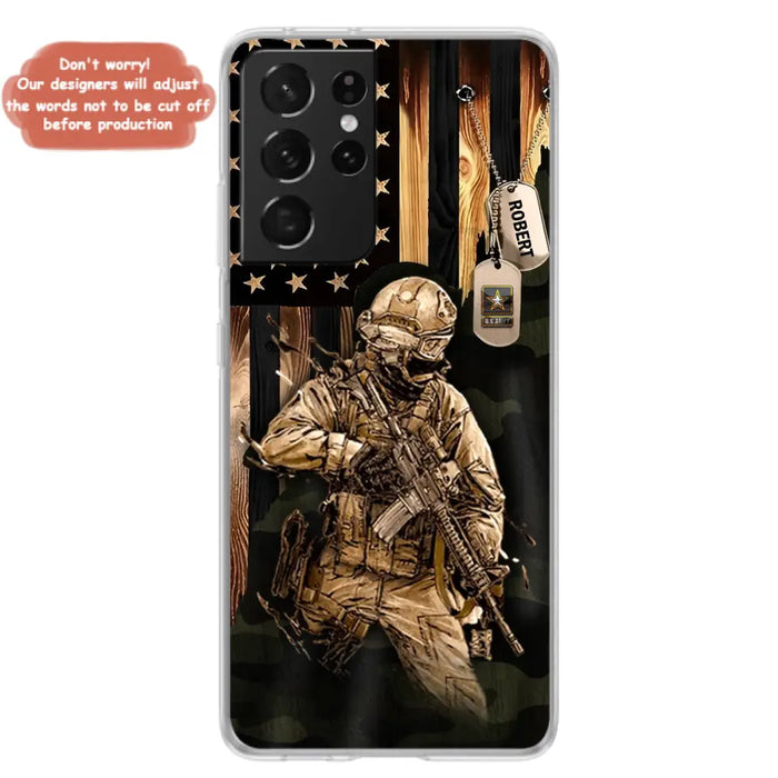 Custom Personalized Veteran iPhone/ Samsung Phone Case - Gift Idea For Veteran