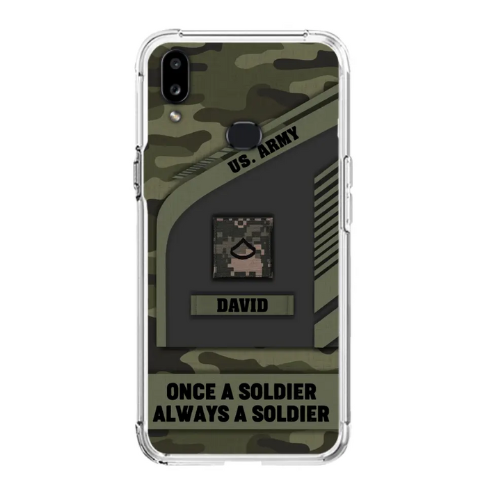 Custom Personalized Veteran Phone Case - Gift Idea For Veteran/Veterans Day - Once A Soldier Always A Soldier - Case for iPhone/Samsung