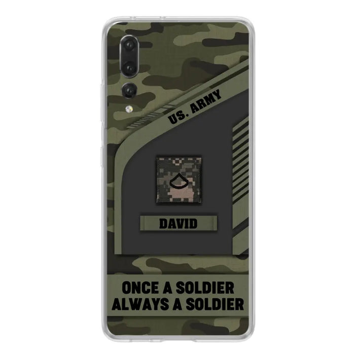 Custom Personalized Veteran Phone Case - Gift Idea For Veteran/Veterans Day - Once A Soldier Always A Soldier - Case for Xiaomi/Huawei/Oppo