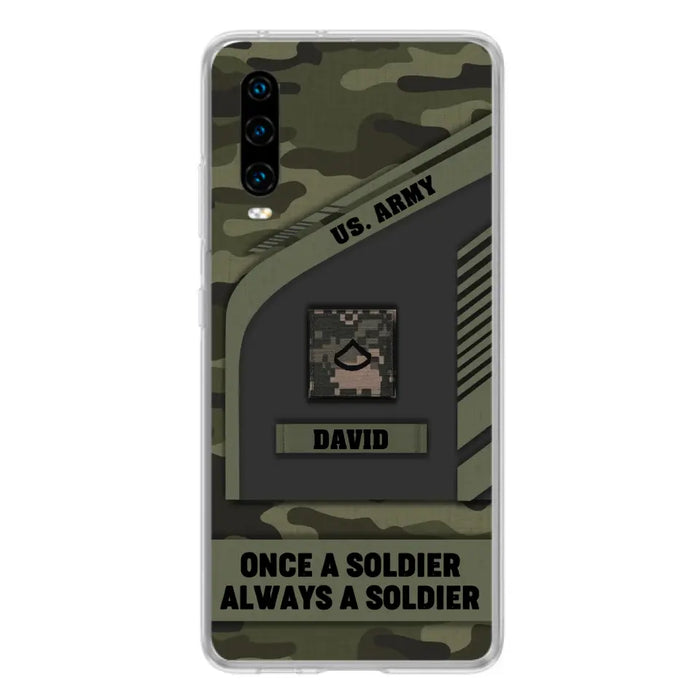 Custom Personalized Veteran Phone Case - Gift Idea For Veteran/Veterans Day - Once A Soldier Always A Soldier - Case for Xiaomi/Huawei/Oppo