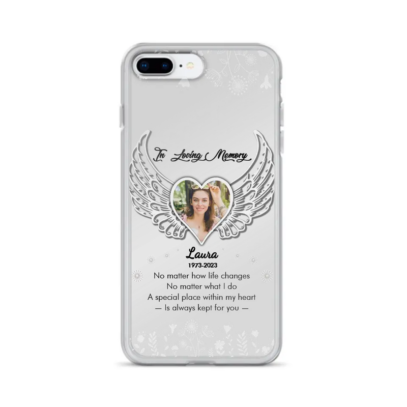 Personalized In Loving Memory Phone Case - Upload Photo - Memorial Gift Idea - Case For iPhone/Samsung - A Special Place Within My Heart Is Always Kept For You
