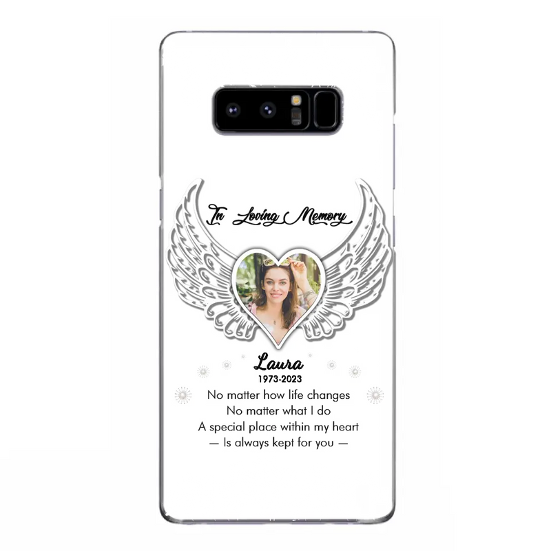 Personalized In Loving Memory Phone Case - Upload Photo - Memorial Gift Idea - Case For iPhone/Samsung - A Special Place Within My Heart Is Always Kept For You