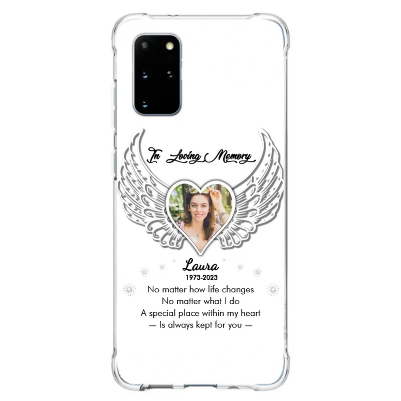 Personalized In Loving Memory Phone Case - Upload Photo - Memorial Gift Idea - Case For iPhone/Samsung - A Special Place Within My Heart Is Always Kept For You
