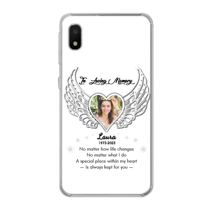Personalized In Loving Memory Phone Case - Upload Photo - Memorial Gift Idea - Case For iPhone/Samsung - A Special Place Within My Heart Is Always Kept For You