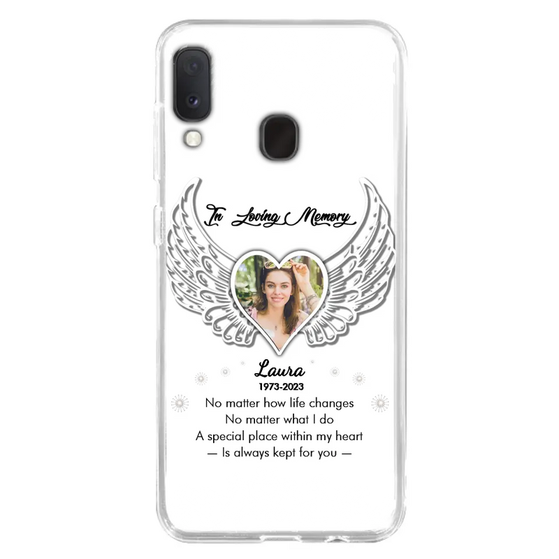 Personalized In Loving Memory Phone Case - Upload Photo - Memorial Gift Idea - Case For iPhone/Samsung - A Special Place Within My Heart Is Always Kept For You