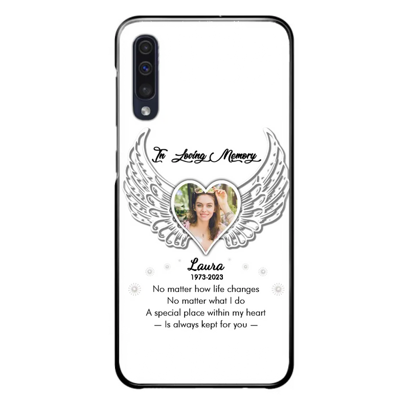 Personalized In Loving Memory Phone Case - Upload Photo - Memorial Gift Idea - Case For iPhone/Samsung - A Special Place Within My Heart Is Always Kept For You