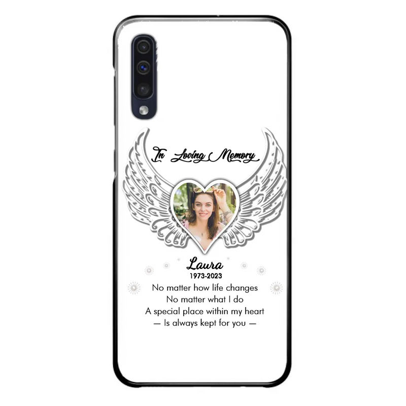 Personalized In Loving Memory Phone Case - Upload Photo - Memorial Gift Idea - Case For iPhone/Samsung - A Special Place Within My Heart Is Always Kept For You