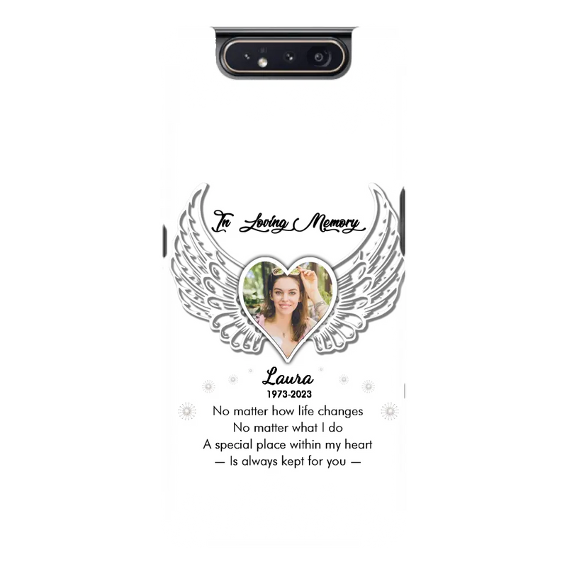 Personalized In Loving Memory Phone Case - Upload Photo - Memorial Gift Idea - Case For iPhone/Samsung - A Special Place Within My Heart Is Always Kept For You