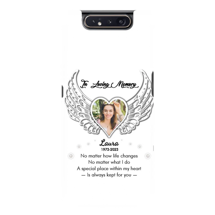 Custom Personalized In Loving Memory Phone Case - Upload Photo - Memorial Gift Idea - Case For iPhone/Samsung - A Special Place Within My Heart Is Always Kept For You