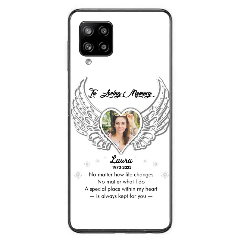 Personalized In Loving Memory Phone Case - Upload Photo - Memorial Gift Idea - Case For iPhone/Samsung - A Special Place Within My Heart Is Always Kept For You