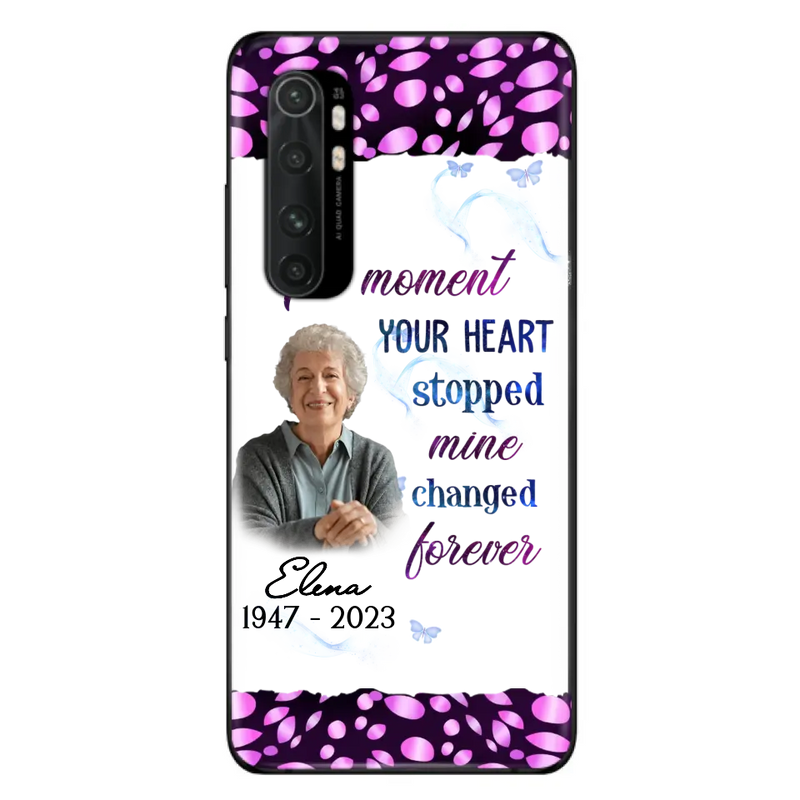 Custom Personalized Memorial Photo Phone Case - Memorial Gift For Family Member - Upload Photo - Case For Oppo/Xiaomi/Huawei - The Moment Your Heart Stopped Mine Changed Forever