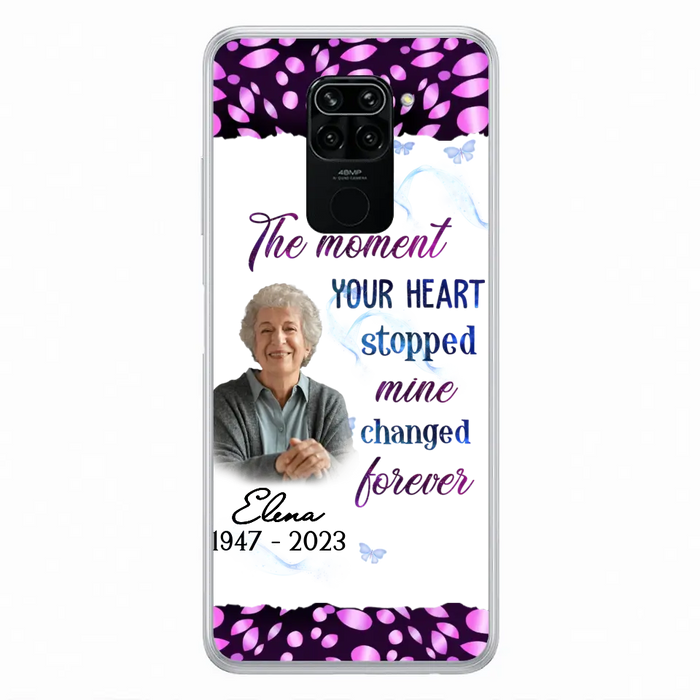 Custom Personalized Memorial Photo Phone Case - Memorial Gift For Family Member - Upload Photo - Case For Oppo/Xiaomi/Huawei - The Moment Your Heart Stopped Mine Changed Forever