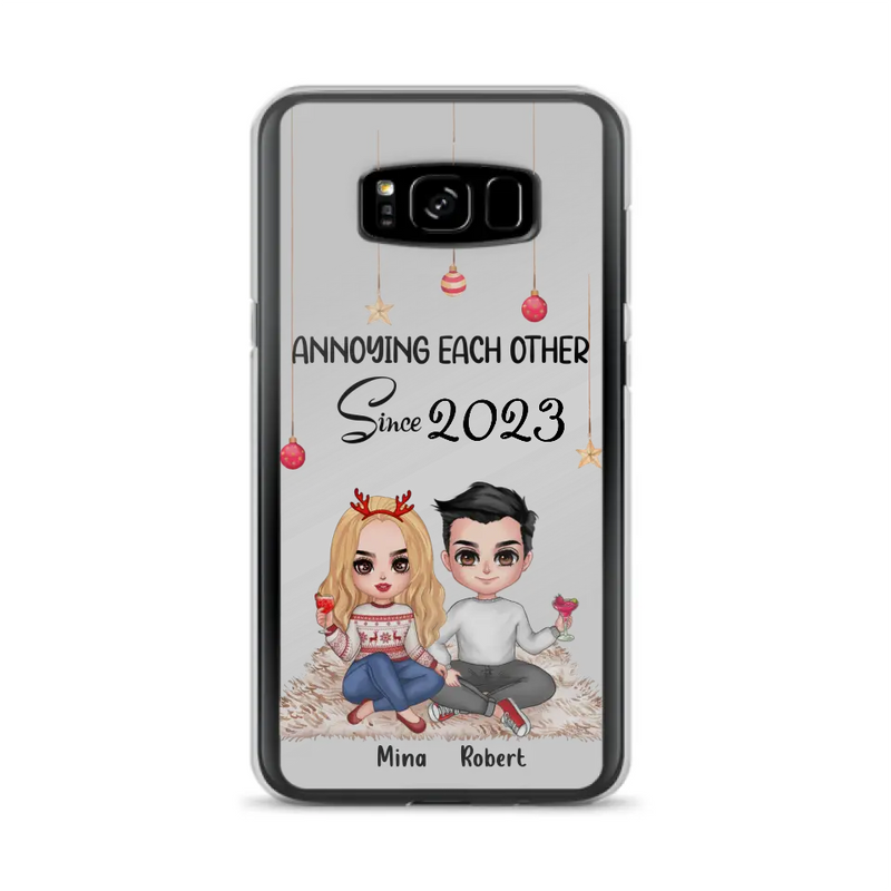 Personalized Couple Phone Case - Christmas Gift Idea For Couple - Annoying Each Other Since 2023 - Case for iPhone/Samsung