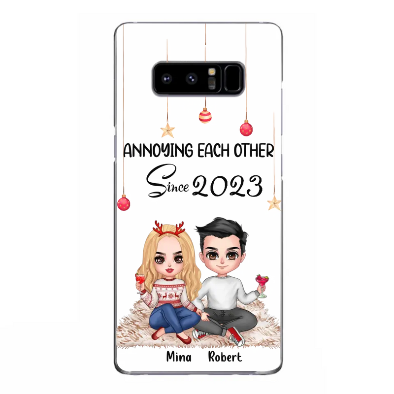 Personalized Couple Phone Case - Christmas Gift Idea For Couple - Annoying Each Other Since 2023 - Case for iPhone/Samsung