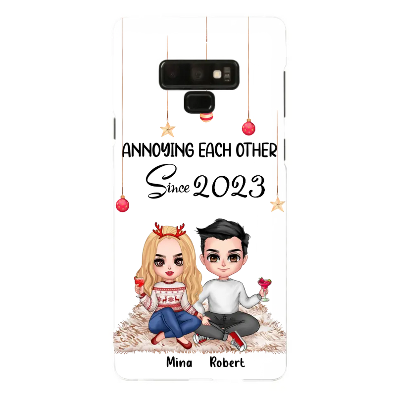 Personalized Couple Phone Case - Christmas Gift Idea For Couple - Annoying Each Other Since 2023 - Case for iPhone/Samsung