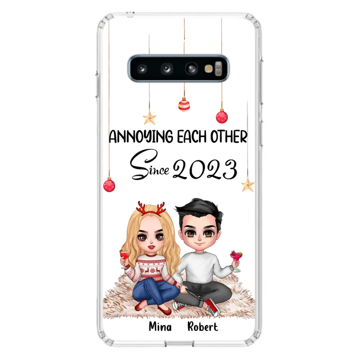 Custom Personalized Couple Phone Case - Christmas  Gift Idea For Couple - Annoying Each Other Since 2023 - Case for iPhone/Samsung