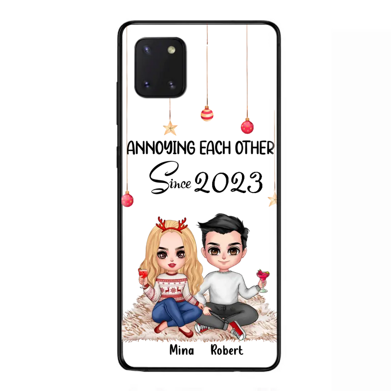 Personalized Couple Phone Case - Christmas Gift Idea For Couple - Annoying Each Other Since 2023 - Case for iPhone/Samsung