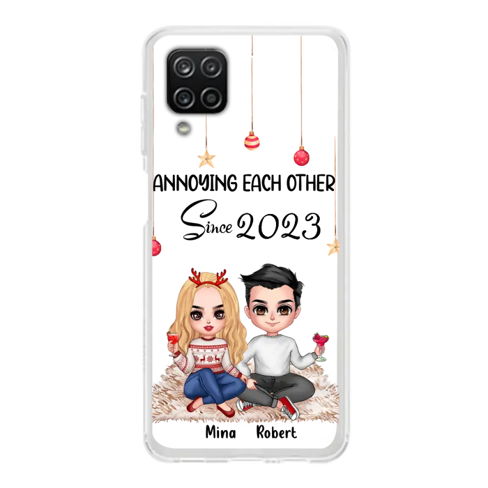 Custom Personalized Couple Phone Case - Christmas  Gift Idea For Couple - Annoying Each Other Since 2023 - Case for iPhone/Samsung