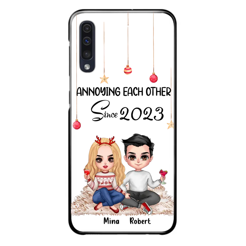 Personalized Couple Phone Case - Christmas Gift Idea For Couple - Annoying Each Other Since 2023 - Case for iPhone/Samsung