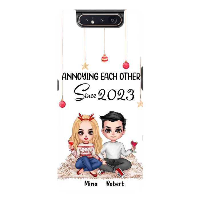 Custom Personalized Couple Phone Case - Christmas  Gift Idea For Couple - Annoying Each Other Since 2023 - Case for iPhone/Samsung