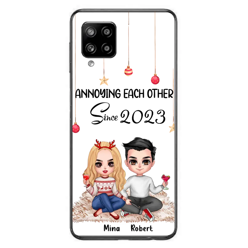 Personalized Couple Phone Case - Christmas Gift Idea For Couple - Annoying Each Other Since 2023 - Case for iPhone/Samsung