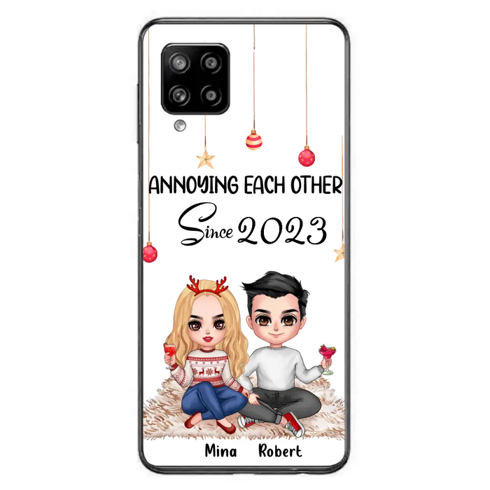 Custom Personalized Couple Phone Case - Christmas  Gift Idea For Couple - Annoying Each Other Since 2023 - Case for iPhone/Samsung