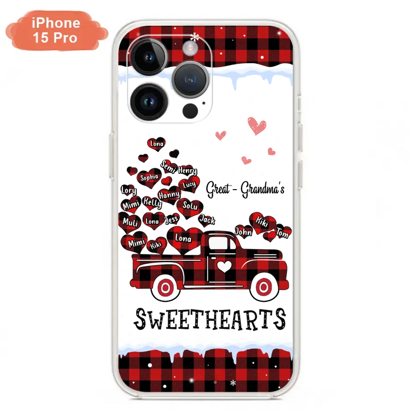 Personalized Grandma Phone Case - Gift Idea For Grandma - Up to 20 Children - Great - Grandma's Sweethearts - Case For iPhone/Samsung