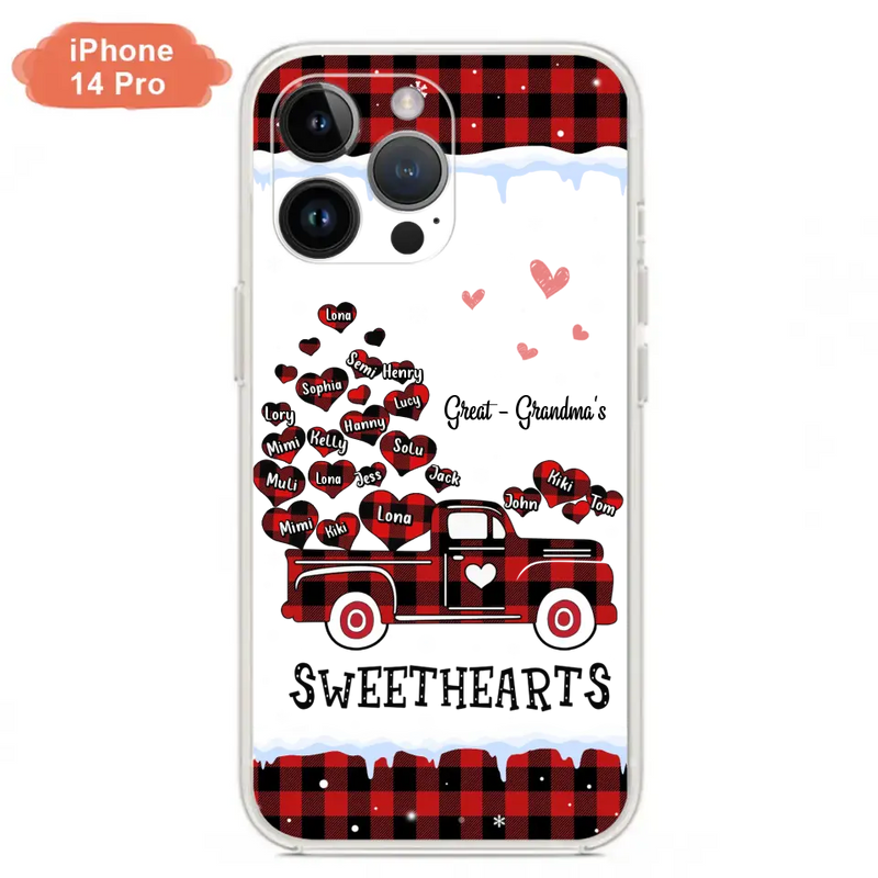 Personalized Grandma Phone Case - Gift Idea For Grandma - Up to 20 Children - Great - Grandma's Sweethearts - Case For iPhone/Samsung