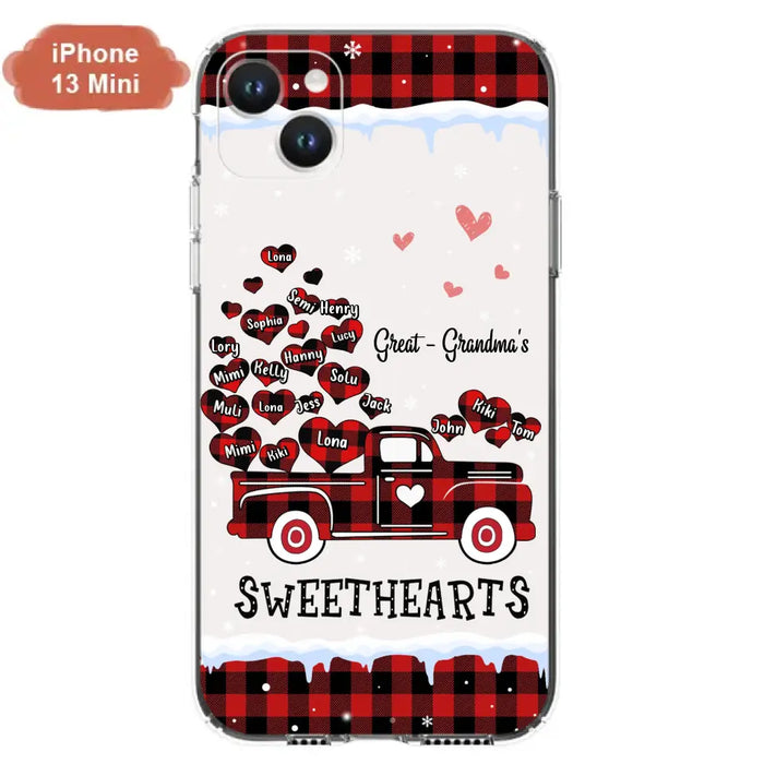 Personalized Grandma Phone Case - Gift Idea For Grandma - Upto 20 Children - Great - Grandma's Sweethearts - Case For iPhone/Samsung