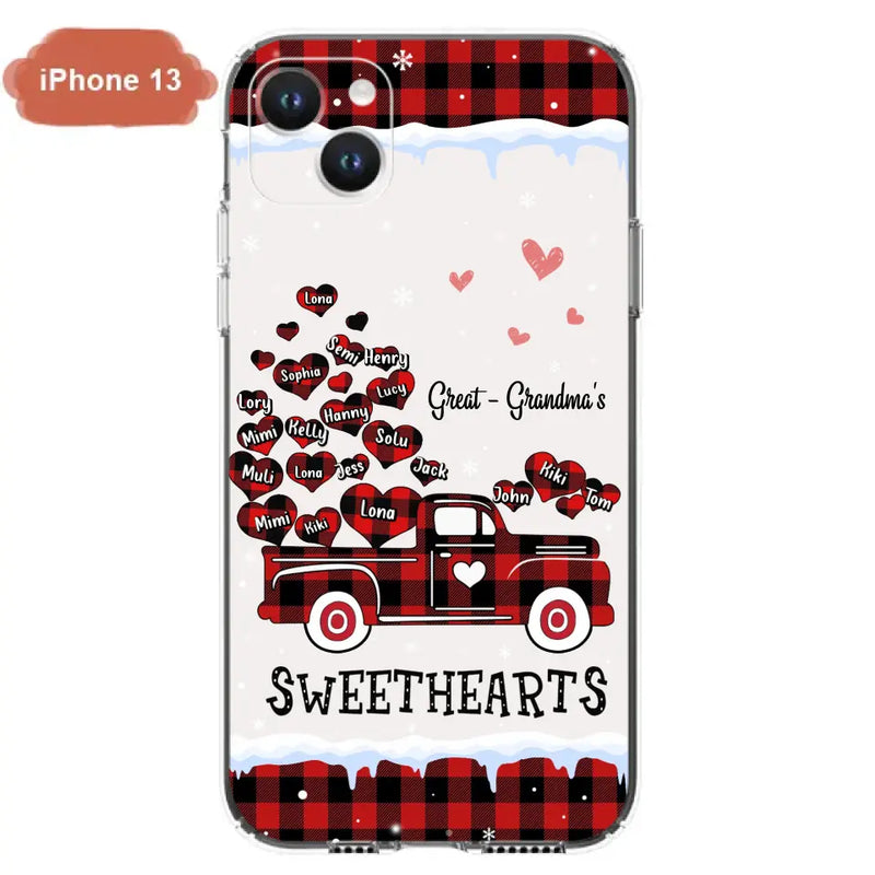 Personalized Grandma Phone Case - Gift Idea For Grandma - Up to 20 Children - Great - Grandma's Sweethearts - Case For iPhone/Samsung