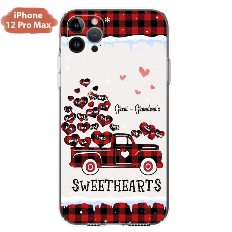 Personalized Grandma Phone Case - Gift Idea For Grandma - Up to 20 Children - Great - Grandma's Sweethearts - Case For iPhone/Samsung