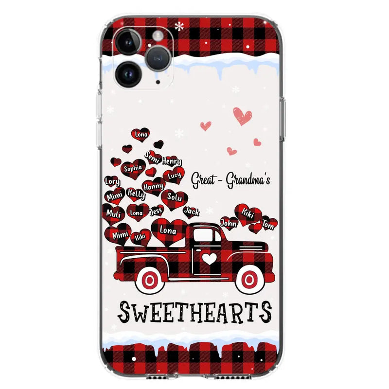 Personalized Grandma Phone Case - Gift Idea For Grandma - Up to 20 Children - Great - Grandma's Sweethearts - Case For iPhone/Samsung