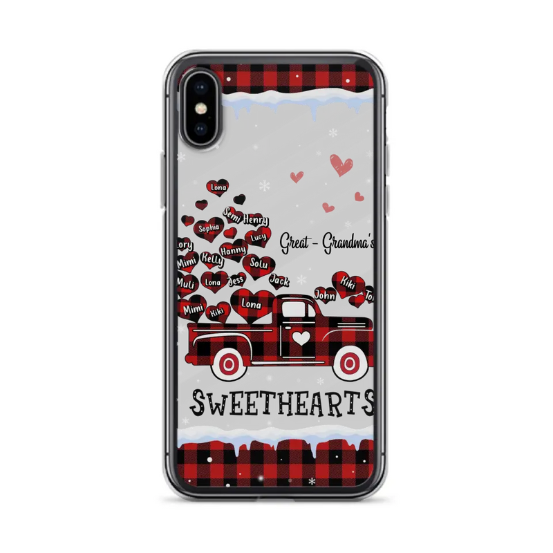 Personalized Grandma Phone Case - Gift Idea For Grandma - Up to 20 Children - Great - Grandma's Sweethearts - Case For iPhone/Samsung
