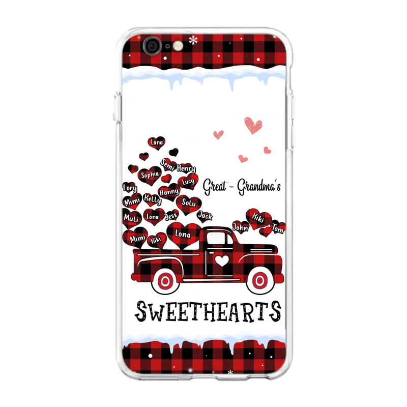 Personalized Grandma Phone Case - Gift Idea For Grandma - Up to 20 Children - Great - Grandma's Sweethearts - Case For iPhone/Samsung