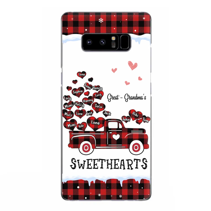 Personalized Grandma Phone Case - Gift Idea For Grandma - Upto 20 Children - Great - Grandma's Sweethearts - Case For iPhone/Samsung