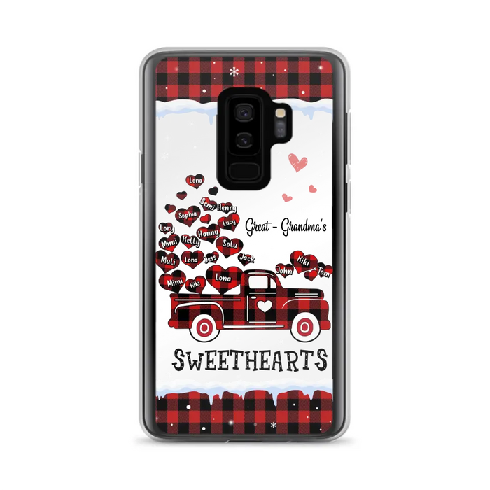 Personalized Grandma Phone Case - Gift Idea For Grandma - Upto 20 Children - Great - Grandma's Sweethearts - Case For iPhone/Samsung