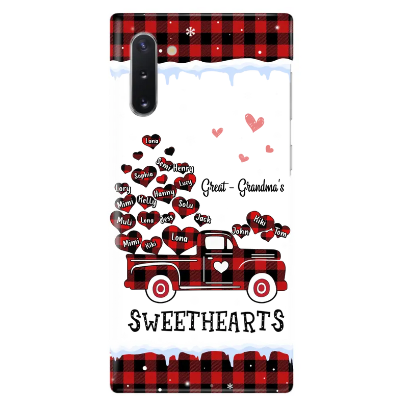Personalized Grandma Phone Case - Gift Idea For Grandma - Up to 20 Children - Great - Grandma's Sweethearts - Case For iPhone/Samsung