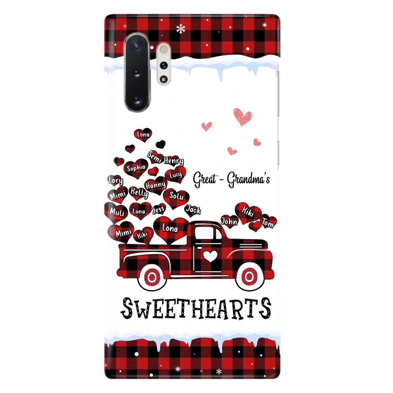 Personalized Grandma Phone Case - Gift Idea For Grandma - Up to 20 Children - Great - Grandma's Sweethearts - Case For iPhone/Samsung