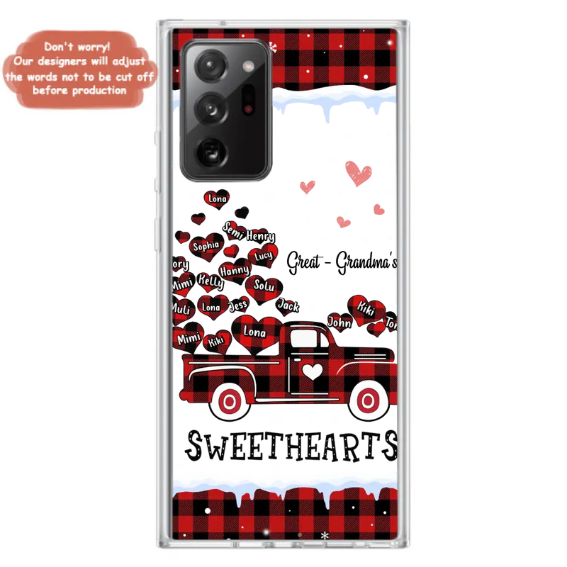 Personalized Grandma Phone Case - Gift Idea For Grandma - Up to 20 Children - Great - Grandma's Sweethearts - Case For iPhone/Samsung