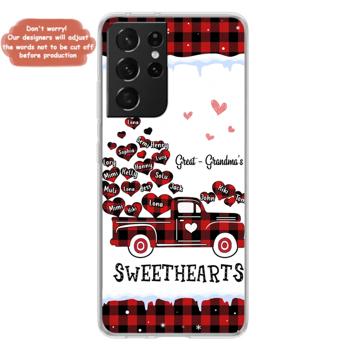 Personalized Grandma Phone Case - Gift Idea For Grandma - Upto 20 Children - Great - Grandma's Sweethearts - Case For iPhone/Samsung